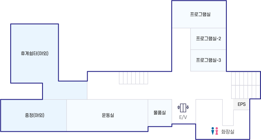 치매안심센터 남구보건소 2층 안내도 이미지
