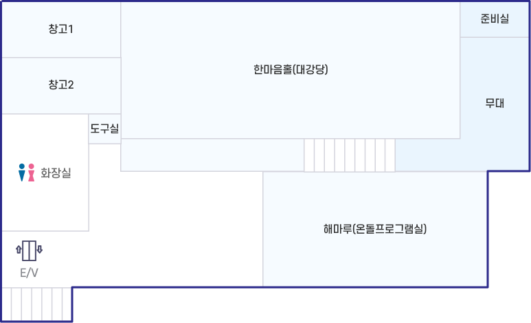 치매안심센터 북구보건소 3층 안내도 이미지