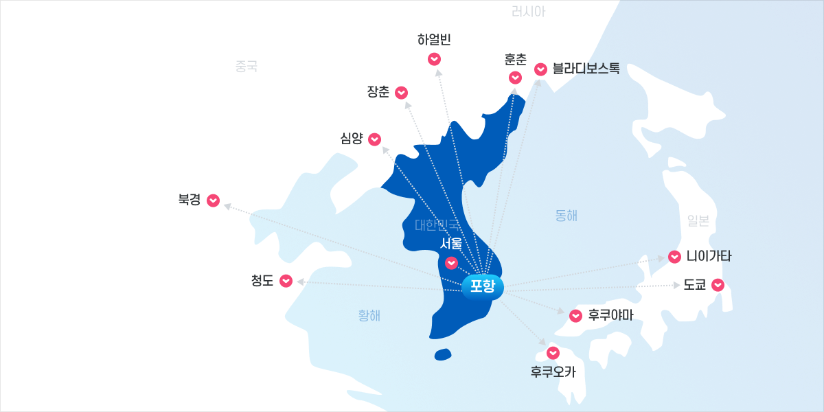 포항시 위치 이미지